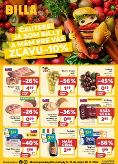 Billa leták platný od stredy 14.10.