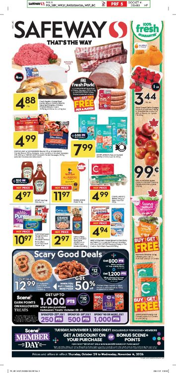Flyer Safeway - Safeway valid since 10-29 until 11-04 - page 1