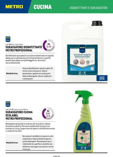 Volantino METRO - Metro - Catalogo Detergenza valido dal 04/06 al 04/06 - pagina 16