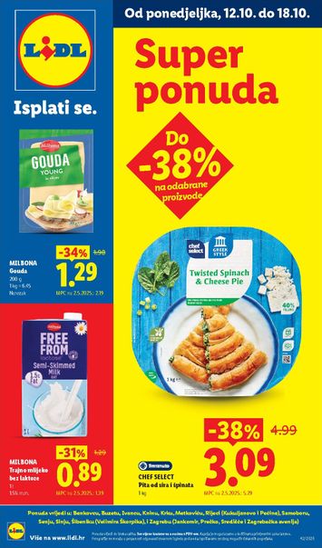 Katalog Lidl - Lidl - Super ponuda vrijedi od 12.10. do 18.10. - stranica 1
