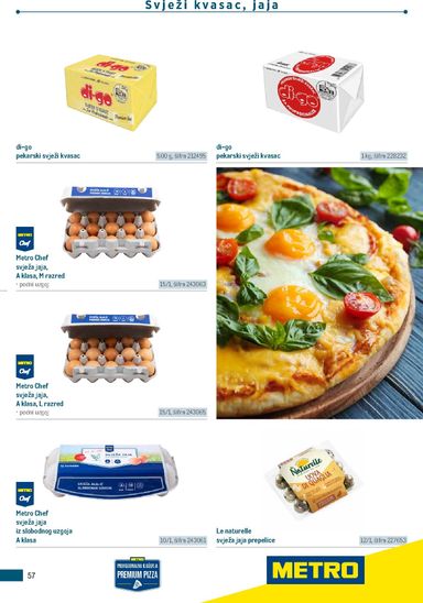 Katalog Metro - Metro - Poslovna rješenja - Pizzeria vrijedi od 06.07. do 31.12. - stranica 57