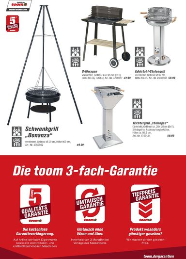 Prospekt toom - Toom - Grills & Zubehör gültig ab 01.03. bis 31.12. - seite 4