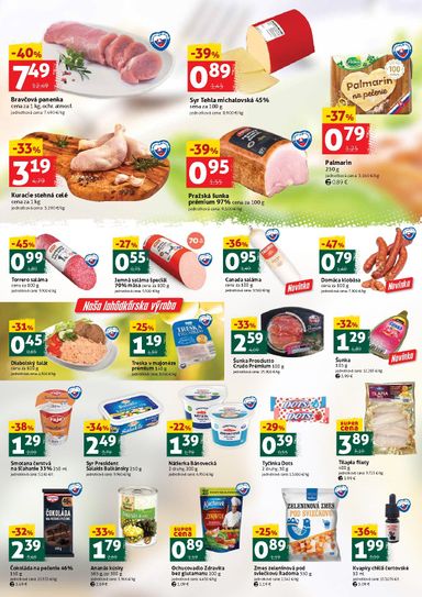 Leták COOP Jednota - COOP Jednota - Nové Zámky od 23.10. do 25.10. - strana 2