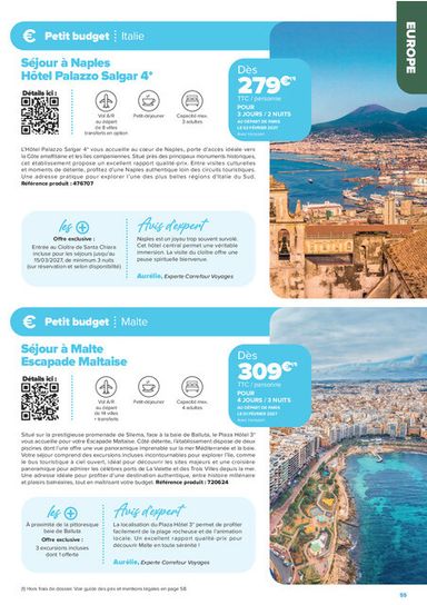Catalogue Carrefour Market - Carrefour Market - Séjours & Circuits valable dès le 14/08 au 30/10 - page 55