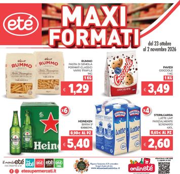 Volantino Eté - Eté valido dal 23/10 al 02/11 - pagina 1