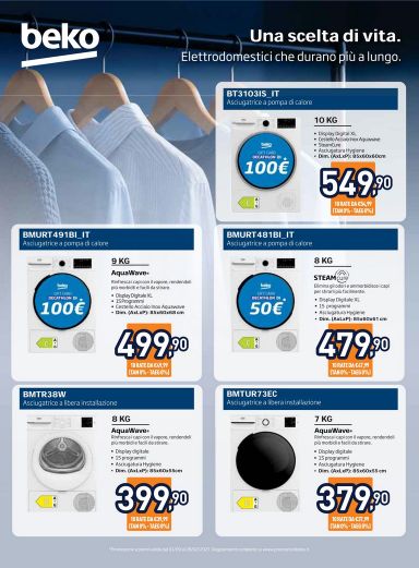 Volantino Unieuro - Unieuro - Speciale Asciugatura valido dal 16/10 al 01/11 - pagina 8