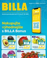 Billa - Bonus leták platný od stredy 21.10.2026