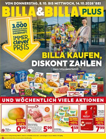 BILLA-Flugblatt - Billa gültig ab 08.10. bis 14.10. - seite 1