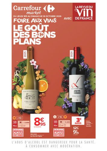 Catalogue Carrefour Market - Carrefour Market - La Foire Aux Vins valable dès le 01/10 au 18/10 - page 1