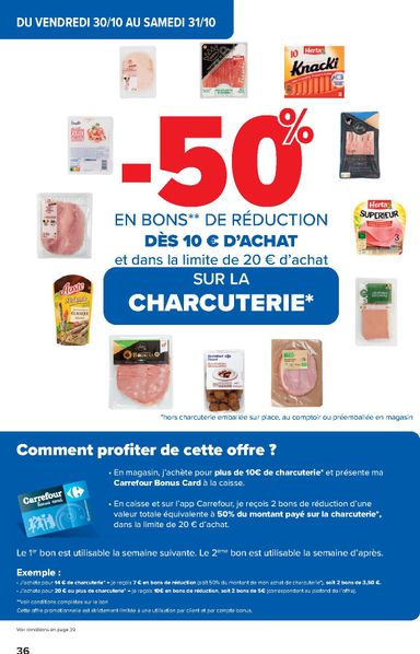Folder Carrefour - Carrefour Hypermarchés van 28/10 tot 09/11 - side 36