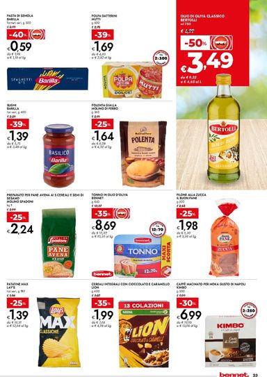 Volantino Bennet - Bennet - Sapori d’Italia valido dal 15/10 al 28/10 - pagina 23