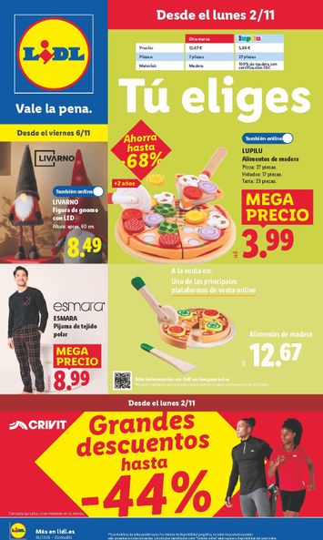 Folleto Lidl - Lidl - Bazar del 02/11 al 08/11 - página 1