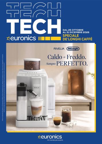 Volantino Euronics - Euronics - De Longhi Caffè valido dal 25/10 al 31/12 - pagina 1