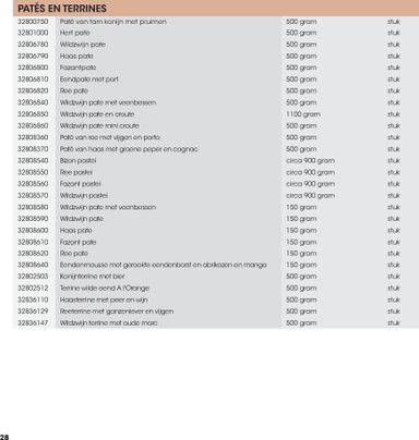Folder Hanos - HANOS - Wildbrochure van 06-09 tot 31-12 - side 28