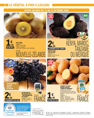 Catalogue E.Leclerc - E.Leclerc - Nos promos du moment valable dès le 13/10 au 24/10 - page 8