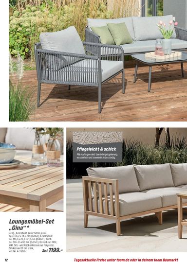 Prospekt toom - Toom - Gartenmöbel & Solar-Leuchten gültig ab 01.03. bis 31.12. - seite 12