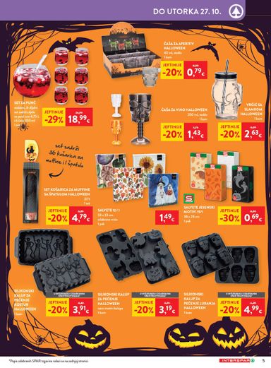 Katalog SPAR - Interspar - Spremni za noć vještica vrijedi od 14.10. do 27.10. - stranica 5