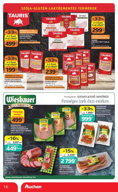 Akciós újság Auchan - Auchan Hipermarket érvényes 10.22.-tól 10.28.-ig - 16 oldal