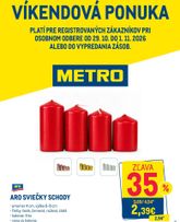 Metro - Víkendová ponuka platný od štvrtka 29.10.2026