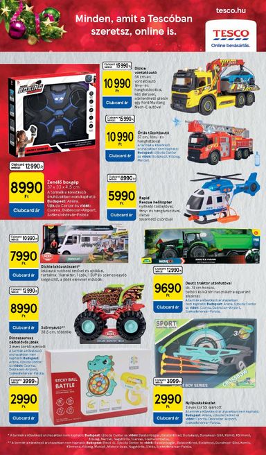 Akciós újság Tesco - Tesco - Karácsonyi játékkatalógus érvényes 10.28.-tól 11.17.-ig - 10 oldal
