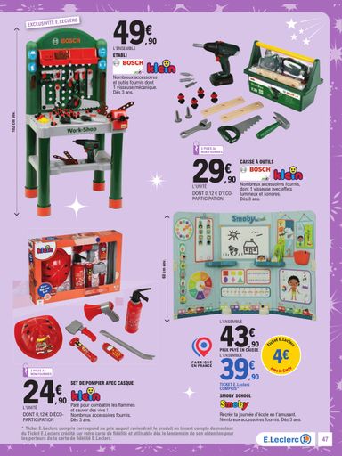 Catalogue E.Leclerc - E.Leclerc - Jouets valable dès le 13/10 au 05/12 - page 47