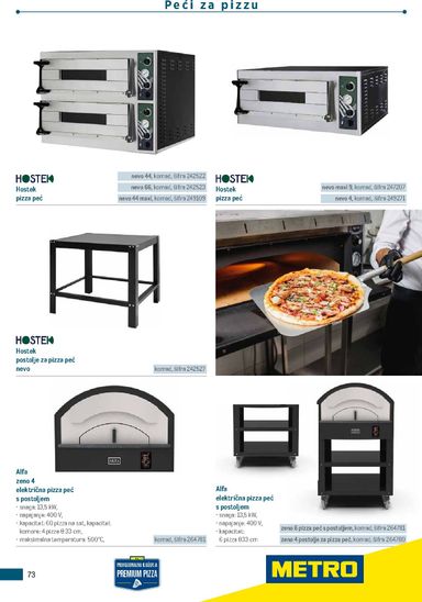 Katalog Metro - Metro - Poslovna rješenja - Pizzeria vrijedi od 06.07. do 31.12. - stranica 73