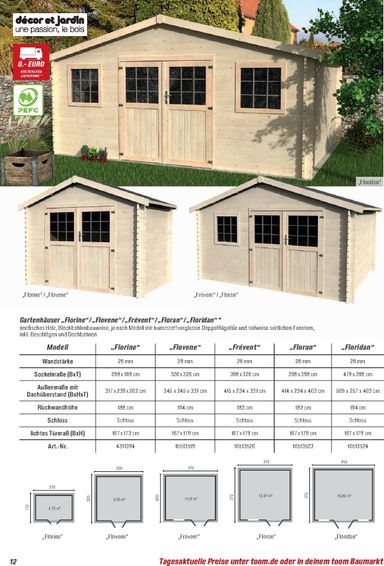 Prospekt toom - Toom - Gartenhäuser & Carports gültig ab 01.03. bis 31.12. - seite 12