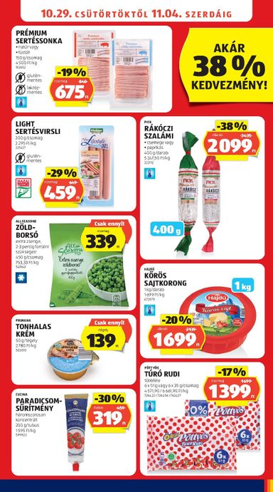 Akciós újság Aldi - Aldi érvényes 10.29.-tól 11.04.-ig - 11 oldal