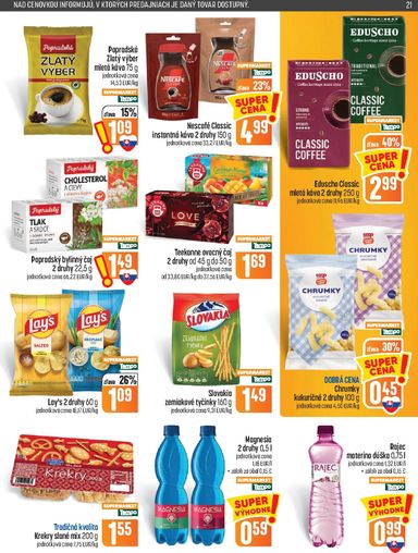 Leták COOP Jednota - COOP Jednota od 22.10. do 28.10. - strana 21