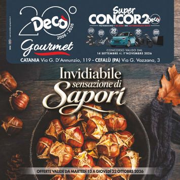 Volantino Decò - Decò - Gourmet valido dal 13/10 al 22/10 - pagina 1