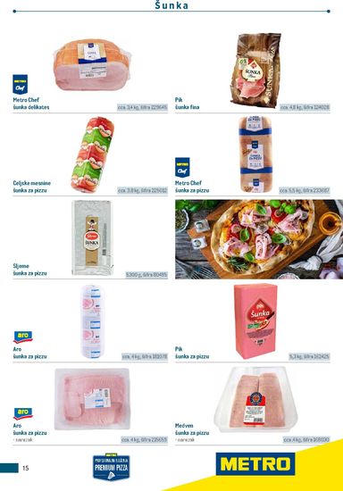 Katalog Metro - Metro - Poslovna rješenja - Pizzeria vrijedi od 06.07. do 31.12. - stranica 15
