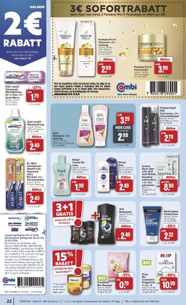 Prospekt Combi - Combi gültig ab 26.10. bis 30.10. - seite 22
