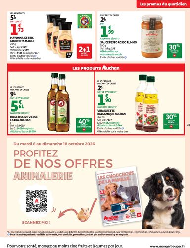 Folder Auchan - Auchan - Le Goût du Réconfort van 06/10 tot 18/10 - side 33