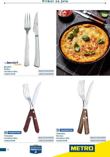 Katalog Metro - Metro - Poslovna rješenja - Pizzeria vrijedi od 06.07. do 31.12. - stranica 71