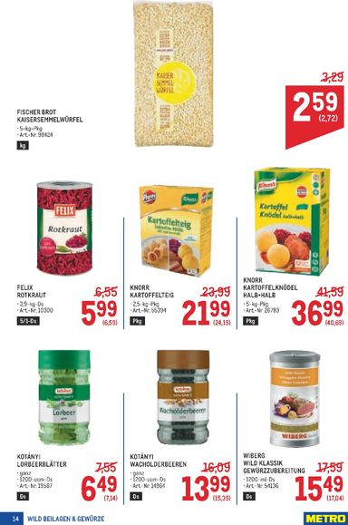 METRO-Flugblatt - Metro - Wild Spezial gültig ab 17.09. bis 25.11. - seite 14