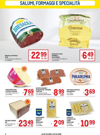 Volantino METRO - Metro - Merano e Brunico valido dal 22/10 al 04/11 - pagina 2