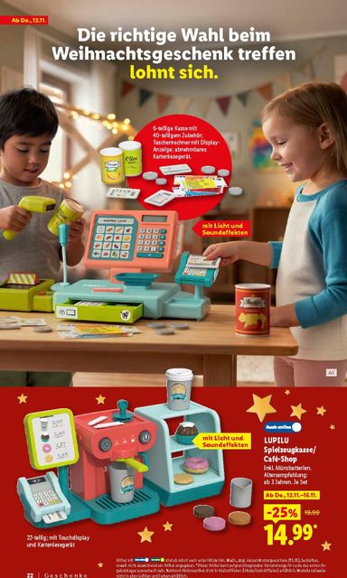 Prospekt Lidl - Lidl - Entdecke zahlreiche Geschenkideen gültig ab 19.10. bis 24.12. - seite 22