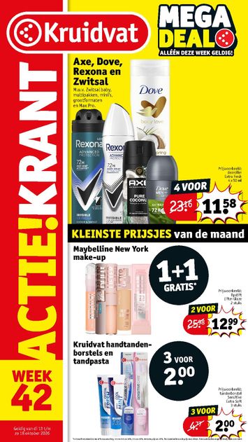 Folder Kruidvat - Kruidvat van 13-10 tot 18-10 - side 1