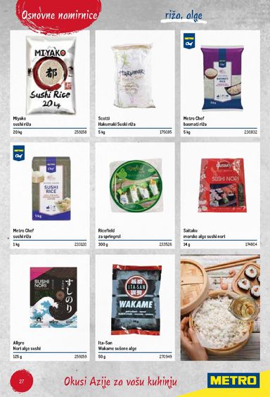 Katalog Metro - Metro - Poslovna rješenja - Azijska kuhinja vrijedi od 06.07. do 31.12. - stranica 27
