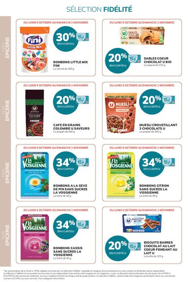 Catalogue Super U - Super U - Ma sélection Carte U valable dès le 05/10 au 01/11 - page 22