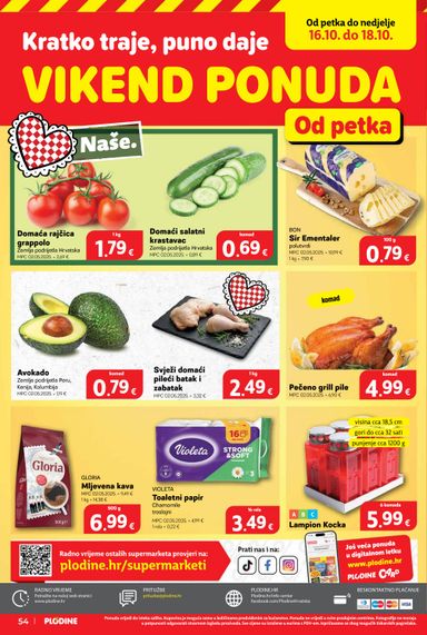 Katalog Plodine - Plodine vrijedi od 14.10. do 20.10. - stranica 54