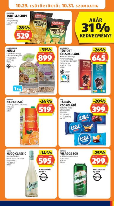 Akciós újság Aldi - Aldi érvényes 10.29.-tól 11.04.-ig - 15 oldal