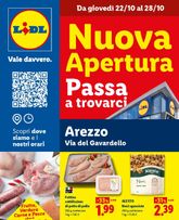 Lidl - Nuova apertura Arezzo valido da giovedì 22/10/2026