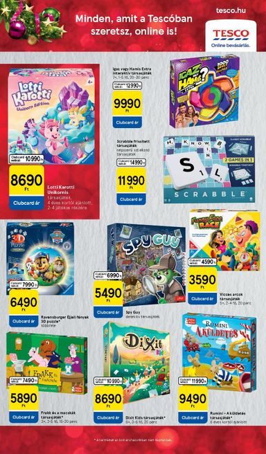 Akciós újság Tesco - Tesco - Karácsonyi játékkatalógus érvényes 10.28.-tól 11.17.-ig - 28 oldal