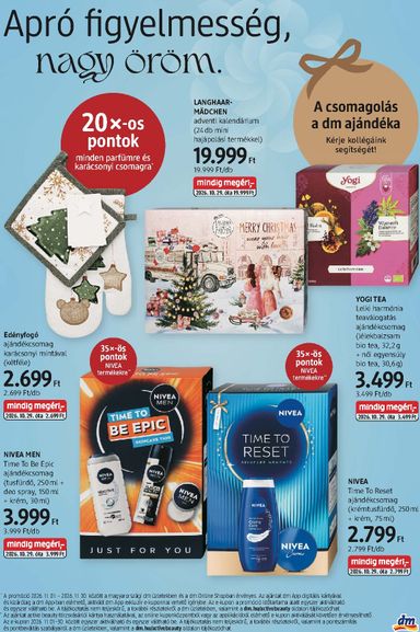 Akciós újság dm - dm érvényes 10.29.-tól 11.11.-ig - 3 oldal