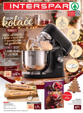Katalog SPAR - INTERSPAR - Pečenje kolača vrijedi od 07.10. do 15.12. - stranica 1