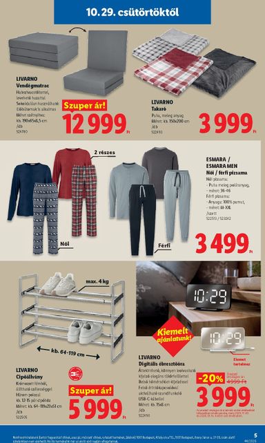 Akciós újság Lidl - Lidl - Nonfood érvényes 10.29.-tól 11.04.-ig - 5 oldal