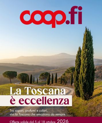 Volantino Coop Firenze - Coop Firenze - La Toscana è eccellenza valido dal 05/10 al 18/10 - pagina 1