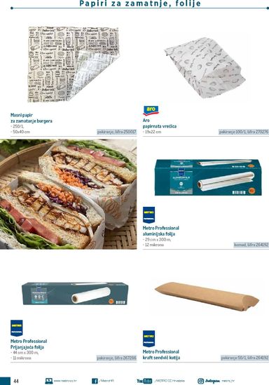 Katalog Metro - Metro - Poslovna rješenja - Sendvič vrijedi od 04.03. do 31.12. - stranica 44