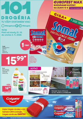 Leták 101 Drogéria - 101 Drogerie od 21.10. do 03.11. - strana 1